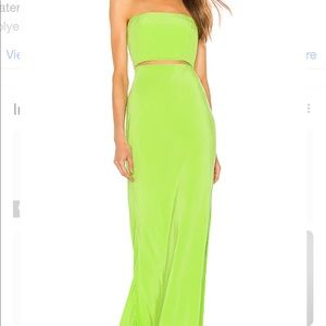 Lovers and Friends Pryce Gown Lime Green
